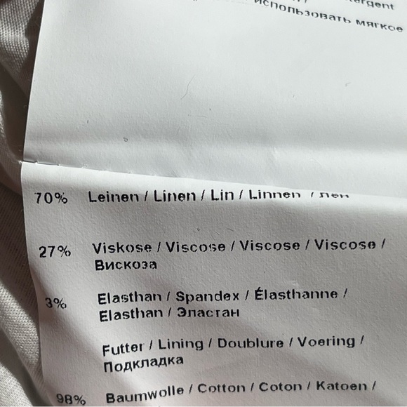 Annette Gortz Linen Blazer Jacket Ivory - Picture 5 of 5